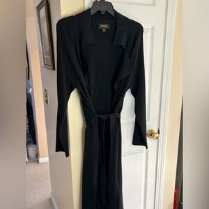 TRUTH by Republic Black Belted Long Sleeve sweater coat 
size Large